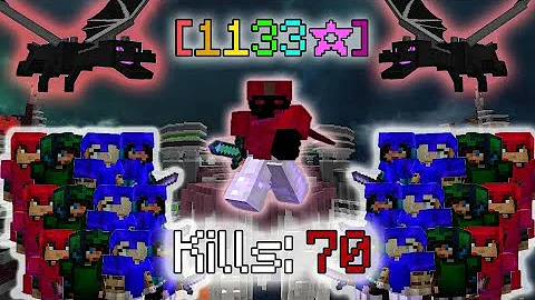 Impossible Bedwars 1V4 Clutch with 70 Kills