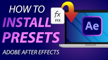 How To Install Presets in Adobe After Effects  in 2024 - Tutorial
