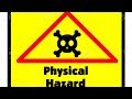 محاضرة: المخاطر الفيزيائية في بيئة العمل وطرق قياسها Physical hazards in Workplace