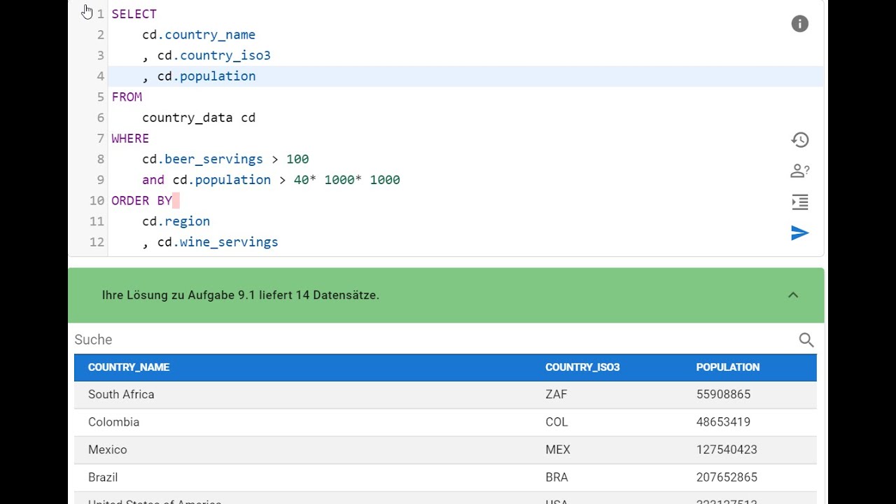 SQL 01.01 - Einfache Selects - Teil 1 - YouTube