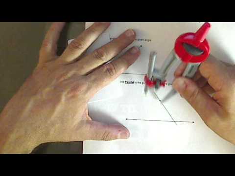 Constructing a line Parallel to the given line through a given point not on the line.