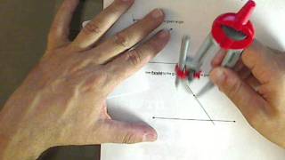 Constructing a line Parallel to the given line through a given point not on the line.