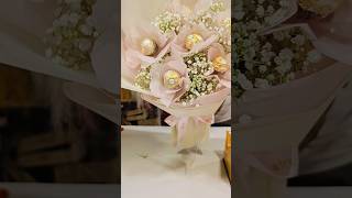 DIY Chocolate Bouquet 🍫💐- #diychocolatebouquet- #ferrerorocherbouquet- #chocolatebouquet 🍫-