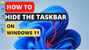 How to Hide the Taskbar on Windows 11 : A Step by Step Guide Tutorial