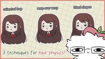 VTUBER HAIR PHYSICS TUTORIAL - live2D 🍑✨