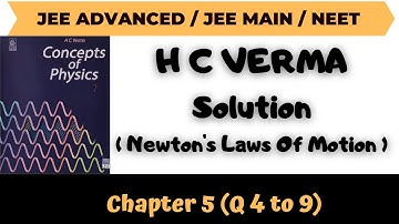 H C Verma Solutions Chapter 5  Q 4 to Q9  (Newton