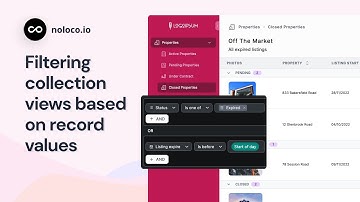 How to filter collection views in your Noloco app by record values