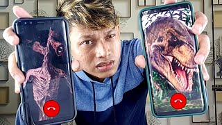 NEVER CALL SIREN HEAD AND CALL A DINOSAURS AT 3 AM 😱 | THEY FIGHT!!