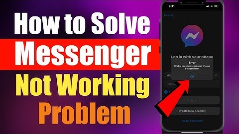 How to Solve messenger Not Opening Problem 2023 | fix messenger white screen | messenger not opening