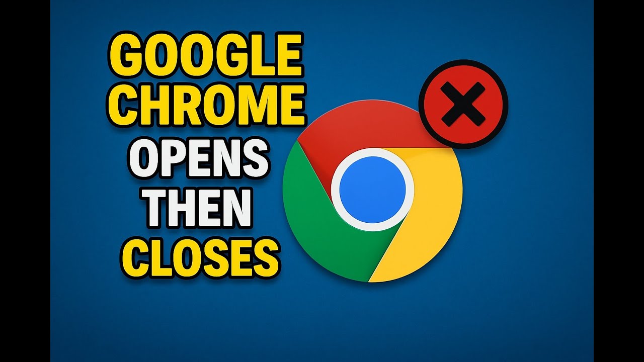 Google Chrome Opens Then Closes | Windows 11
