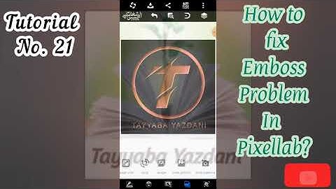 Tutorial no.21/ How to fix or solve Emboss Problem in Pixellab?/#embossed  #pixellab