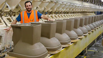 Qual material é feito o vaso sanitário?