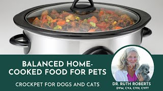 Balanced Home-cooked Food For Pets | Crockpet for Dogs and Cats | Dr. Ruth Roberts