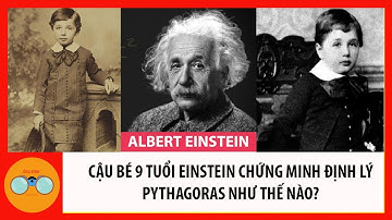 CẬU BÉ 9 TUỔI EINSTEIN CHỨNG MINH ĐỊNH LÝ PYTHAGORAS NHƯ THẾ NÀO?