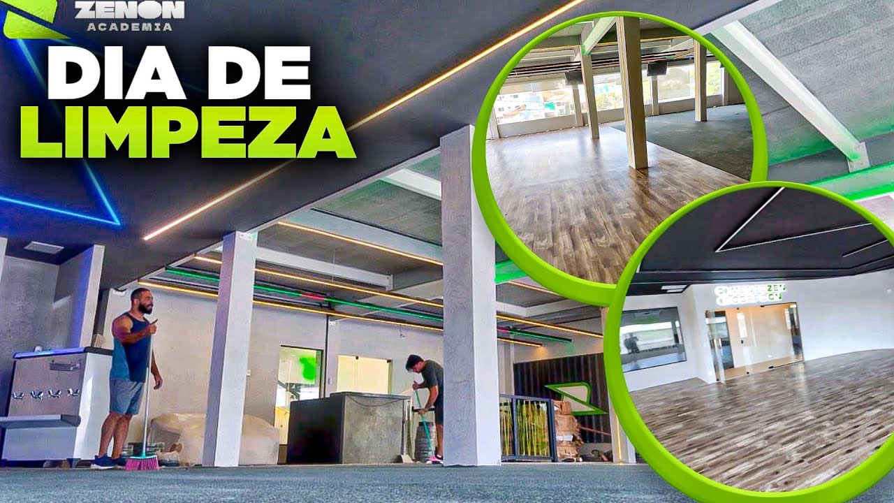HOJE FOI DIA DE LIMPEZA NA ACADEMIA PRA RECEBER AS MÁQUINAS | ZENON ACADEMIA 
