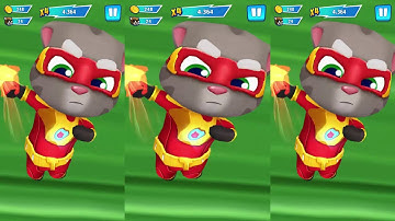 Talking Tom Hero Dash 3x Super Tom GamePlay Wolkhtrough (Android,iOS)