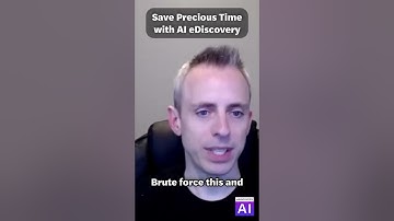 Save Precious Time with AI eDiscovery