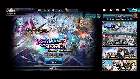 Shining Beyond Reroll summon ticket