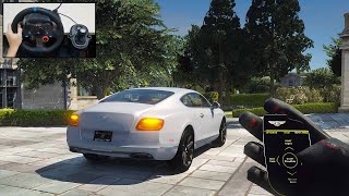 Bentley Continental GT Speed - POV Drive | GTA 5 Steering Wheel | Logitech G29 Gameplay