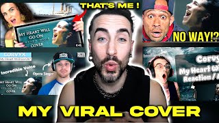 Watching Youtubers React To My Cover Of My Heart Will Go On! (Reaction Video)