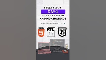 Day 1: Starting My 30 Days of Coding Challenge 🚀 | Web Development Journey Begins | HTML Basics