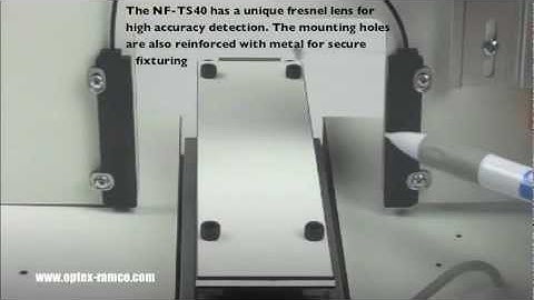 Part Height Detection using 40mm Optex FA Array Fiber