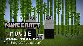 Minecraft Movie Trailer In Minecraft Free Edition!