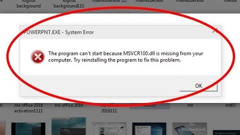 Fix The program can