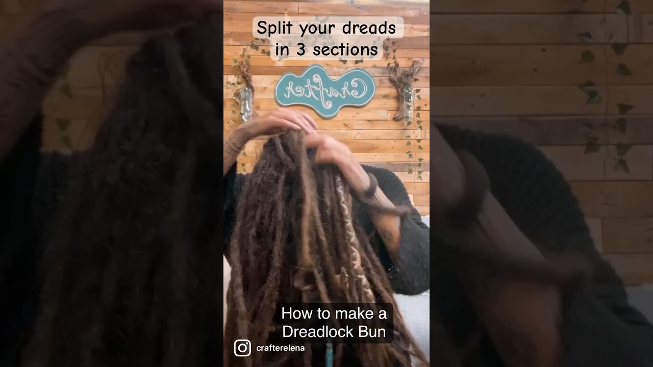 How to tie a dreadlock bun