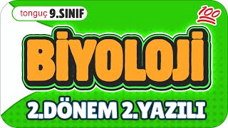 9.Sınıf Biyoloji 2.Dönem 2.Yazılıya Hazırlık 📑 #2025
