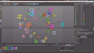 Connect Text-Object Using MoGraph Tracer in Cinema 4D R16 Tutorial