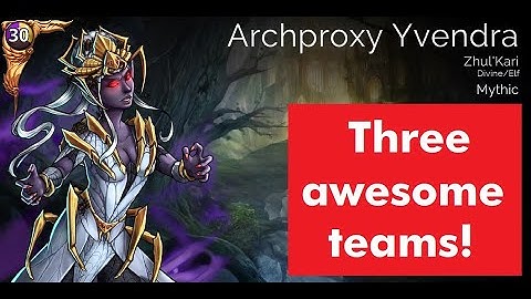 Gems of War New Mythic Archproxy Yvendra! Good or bad? Best team gameplay!