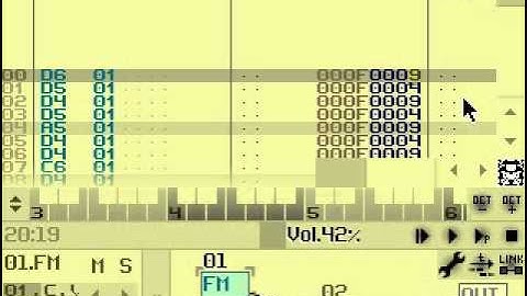SunVox: tempo automation (shuffle)