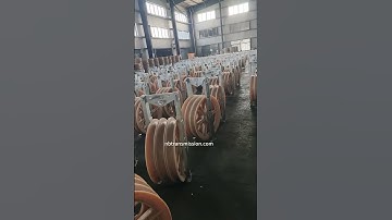 822 mm three wheels nylon stringing blocks in overhead line transmission pulleys