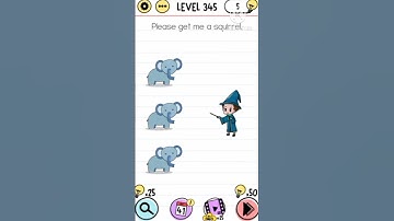 BRAIN TEST LEVEL 345 , please get me a squirrel