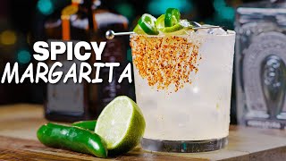 How to Make The Best Spicy Margarita Cocktail. Drink Ingredients and Recipe.
