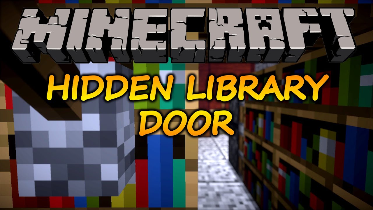 Minecraft: How to make a hidden bookshelf door (1.11.2 
