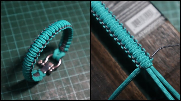 HOW TO MAKE MINI COBRA KNOT PARACORD BRACELET, EASY PARACORD TUTORIAL 