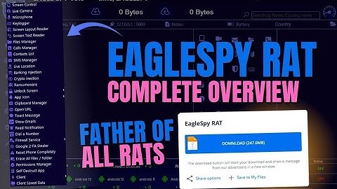 EagleSpy RAT Complete Overview - EagleSpy RAT v5 Overview - CraxsRat 2025