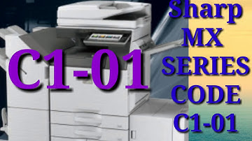 Sharp MX-6051/5051 error code C1-01