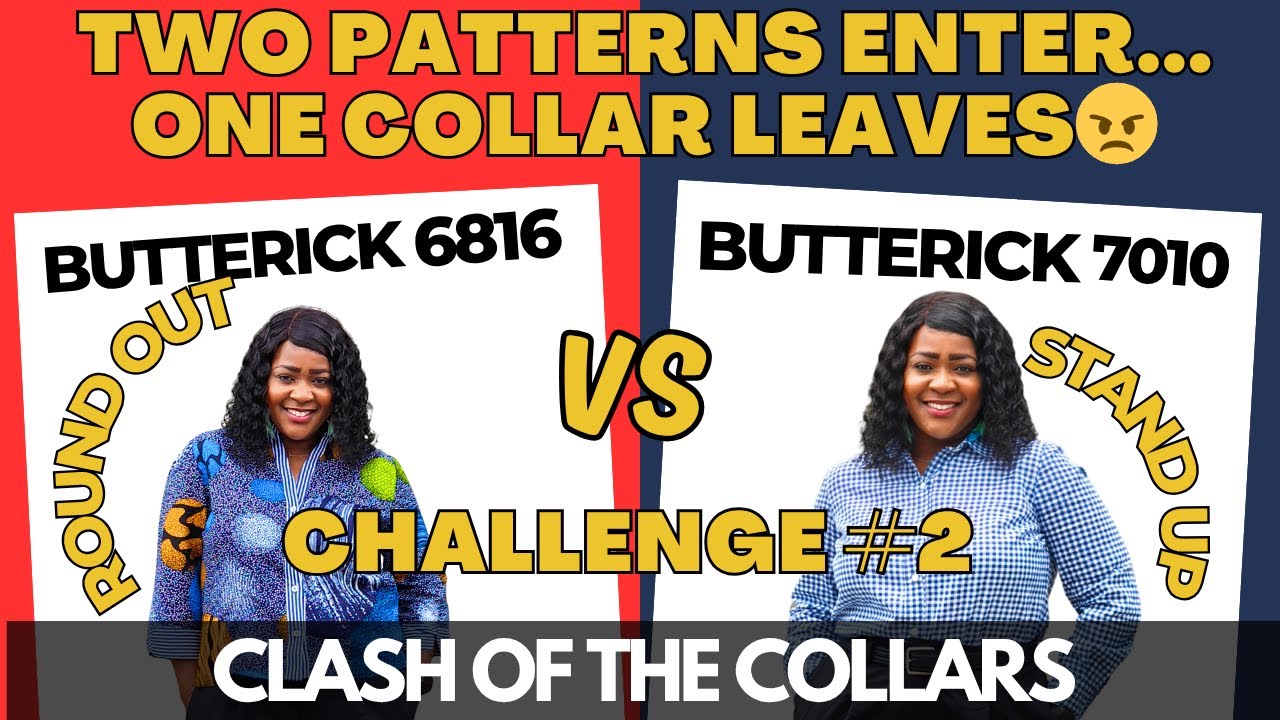 Two Patterns Enters...One Collar Leaves 😠: Butterick 6816 + Butterick 7010