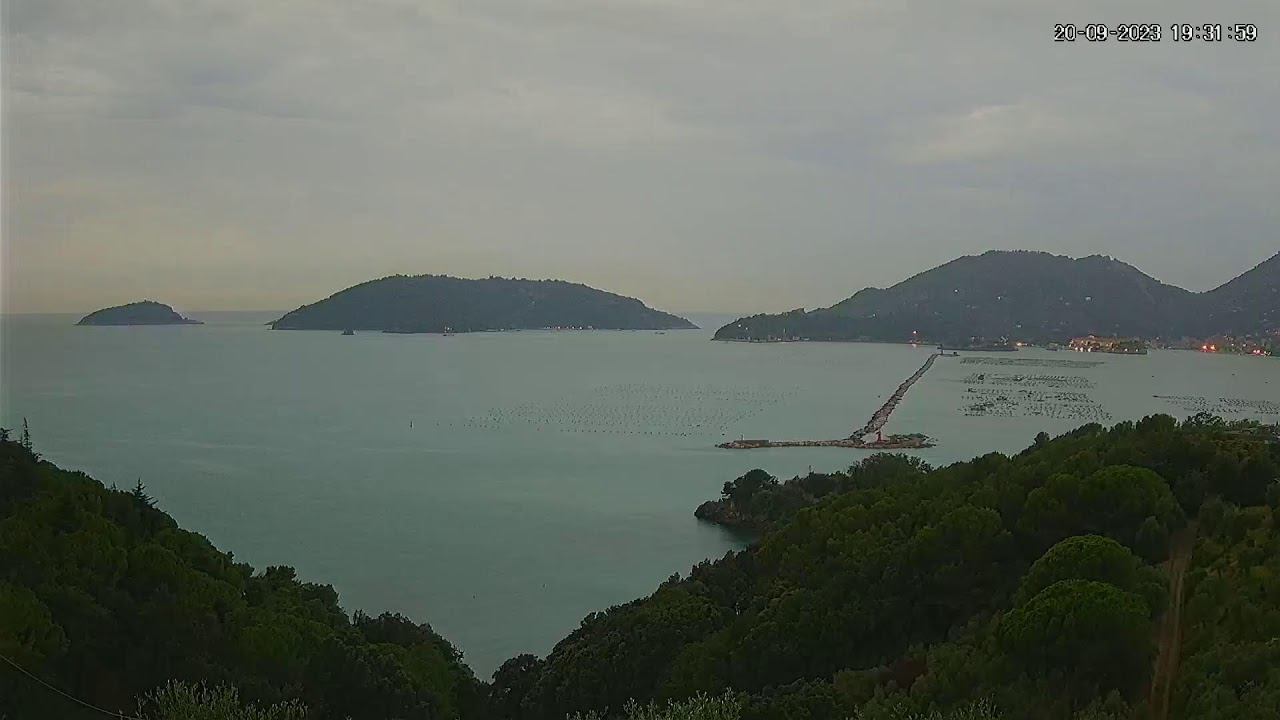 Webcam La Spezia dello Studio Architetto Grassi, il mare tra Lerici e Portovenere