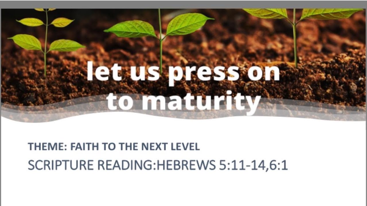 Press On To Maturity YouTube