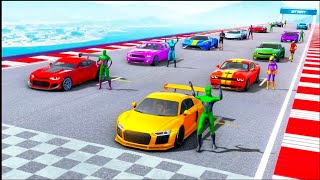 superhero car stunts racing _ car stunt racing_ android gameplay