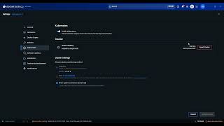 Enable Kubernetes in Docker Desktop