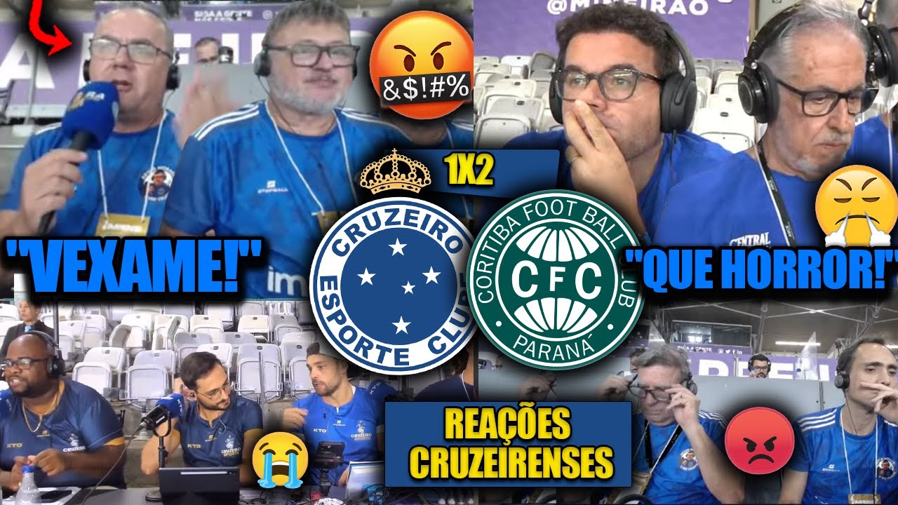 REAÇÕES dos CRUZEIRENSES - CRUZEIRO 1x2 CORITIBA - BRASILEIRÃO 2026 - REACT VAMOS RIR!