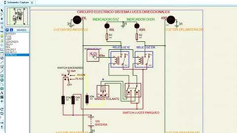 SIMULACIÓN EN PROTEUS LUZ DIRECCIONAL DE UN VEHÍCULO