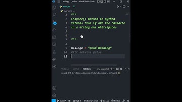 isspace Method in Python #shorts #short
