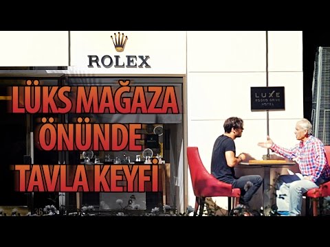 Lüks Mağaza Önünde Tavla Keyfi - Hayrettin
