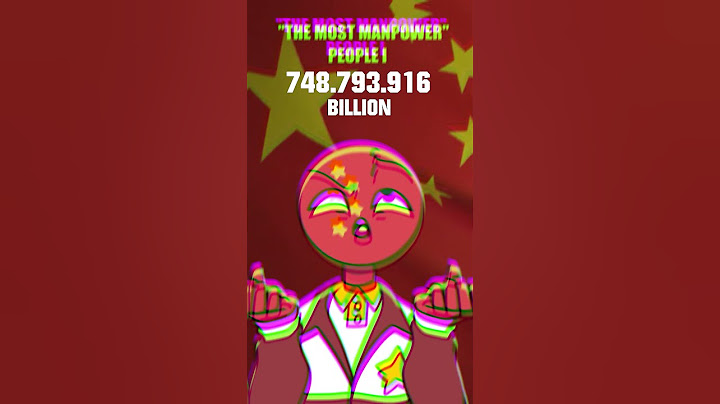 THE MOST MANPOWER 🌍 #countryhumans